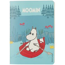 Записная книжка «Муми-тролль на лодке» А6, 32 листа в клетку, сшивка