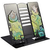 Подставка для книг/учебников "Корги" металл., 3D наклейка