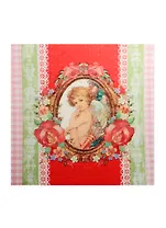 Салфетки бумажные Цветущая любовь (335414) (33х33см) (набор/20шт.) (Страна Карнавалия) (упаковка)