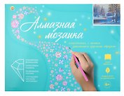 Набор для творчества Рыжий Кот. Алмазная мозаика классическая «Зимнее утро», 30 х 40 см, 30 цветов, с подрамником, с полным заполнением