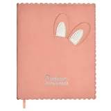 Дневник шк. "Заячьи ушки" кожзам, мягк.переплёт, съёмная обложка, аппликация, тиснение фольгой, одно ляссе, загругл.углы, пантон, универс.шпаргалка