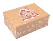 Коробка подарочная "Пряничный домик" 23*16*9,5, НГ, картон