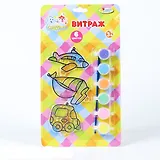 Набор из трех витражей Смешарики (+ краска и кисточка) (1595-SC) (156232) (блистер)