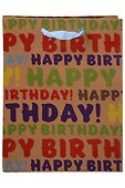 Пакет А5 23*18*10 "Happy Birthday to you" нейтр., бум.мат - 1