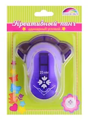 Панч-дырокол "Цветочек" для углов листа 25мм 84*77*57мм в блистере