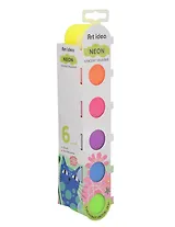 Краски гуашевые 05цв неон, подвес, Art idea