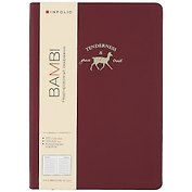 Ежедневник недатированный «Bambi» А5, бордовый, 96 листов, экокожа, InFolio