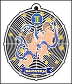 Закладка для книг Знак зодиака Близнецы (RBM-16) (Мир Бижу) - 0