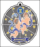 Закладка для книг Знак зодиака Близнецы (RBM-16) (Мир Бижу)