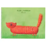 Альбом для рисования Unnika, "Рыжий кот (графика)", А4, 20 листов, на гребне