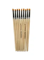 Кисть синтетика плоская  №6 отводная, АРТКОМ