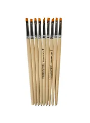 Кисть синтетика плоская  №6 отводная, АРТКОМ