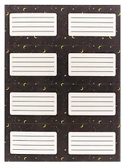 Наклейки для тетрадей 24 штуки "Созвездия"