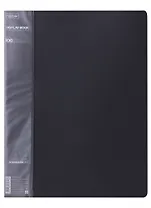 Папка 100ф А4 "STANDARD" пластик 0,8мм, черная 
