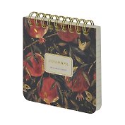 Блокнот 90*90 60л лин. "FLORA.ГРАНАТ" тверд.обл., мат.лам.soft-touch, фольга, спираль, BrunoVisconti
