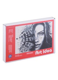 Картина-раскраска по номерам «Девушка с перьями», А4, Art idea