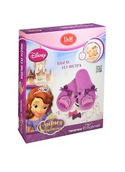 Набор для творчества. Шьем тапочки из фетра «Disney София. Корона»