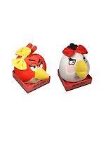 Мягкая игрушка Angry Birds/Энгри бёрдз Girl 20см со звуком на платформе в асс. 1TOY/Вантой 91662