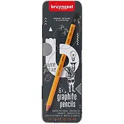 Карандаши ч/гр 06шт (4В, 2В, В, НВ, Н, 2Н) металл.уп.