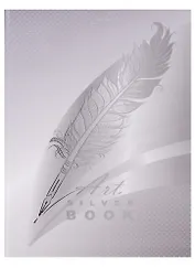 Книга для записей А4 80 листов клетка "Silver book"