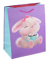 Пакет А4 32*26*12 "Зайчонок" дет., бум.мат.ламинат