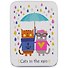 Шкатулка Cats in the rain (9х7х3) (металл) - 2