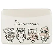 Чехол для карточек горизонтальный Совы (ДКГ2017-05)