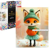 Алмазная мозаика "Лисичка" 20х25 см.