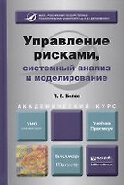 Управление рисками, системный анализ и моделирование. учебник и практикум для бакалавриата и магистратуры
