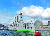 Открытка с видами (СПб) Крейсер Аврора [SPB-110]