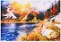 Набор для раскрашивания по номерам ТМ Рыжий Кот Холст 40х50см Озеро и горы Х-9210 - 2