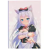 Скетчбук Аниме Девушка с ушками (Сёдзё) (цветная) (124л) (14,5х21)