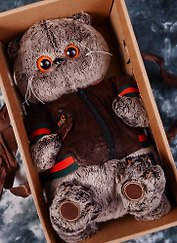 Мягкая игрушка Басик в кожаной куртке (30 см) (Ks30-059)