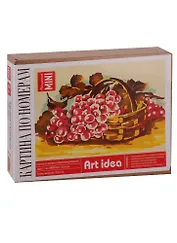 Картина по номерам, Виноград (холст на картоне, 16,5х13 см.) (коробка) (ФР-00001154)