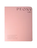 Тетрадь В5 48л кл. "Peony", розовый, карт.обл., микротекстурирование, ламинация, скрепка