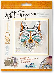 Пазл Оригами 100эл 215*215мм Арт-терапия Животные 02705