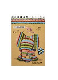Блокнот А6 60л кл. "Fabric Animals. Kraft" гребень, блок офсет, мел.картон, ассорти, Премьера