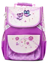 Рюкзак, Hatber/Хатбер BALANCE Совушки 38*29*16см, полиэстер светоотраж. 1 отделение 3 кармана