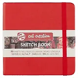 Скетчбук «Art Creation» красный, 80 листов, 12 х 12 см