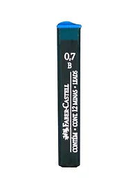 Грифели для механических карандашей Faber-Castell "Polymer", 12шт., 0,7мм, B