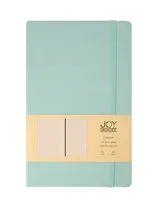 Книга для записей А5 96л лин. "Joy Book. Сахарный лед" иск.кожа, тонир.блок, скругл.углы, ляссе, резинка, карман на задн.форзаце