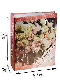 Фотоальбом 50л 23,5*28,5см "Свадебный букет"