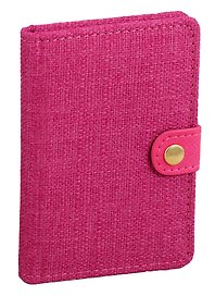 Алфавитная книга на кнопке Lezar А7+, 64 листа, розовая