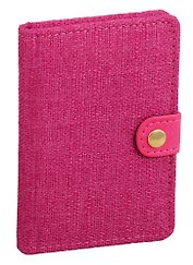 Алфавитная книга на кнопке Lezar А7+, 64 листа, розовая