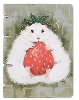 Тетрадь на кольцах в клетку "Все клубнично!", 100 листов