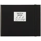 Скетчбук А6 40л "Free hand. No. 2" черный, гладкая бумага, 140г/м2, тв.обложка, резинка