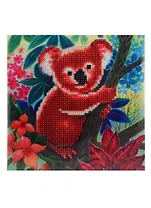 Набор для творчества TUKZAR Алмазная мозаика 20х20см Коала, на подрамнике, частичная выкладка