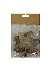 Декоративные элементы (нат. дерево) (YW211) (7709013) (8,5х10 см) (упаковка)