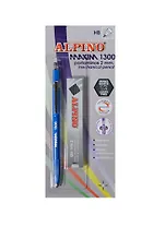 Карандаш цанговый 2,0мм НВ "MAXIM"+ графитные грифели 12шт.