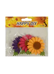 Набор из фетра Подсолнухи с коричневым центром (11051903) (3 шт)